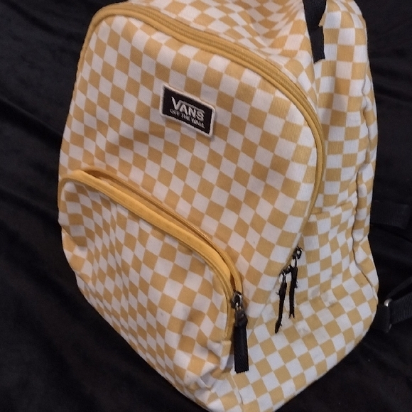 Vans Yellow Checkered Backpack - Picture 3 of 12